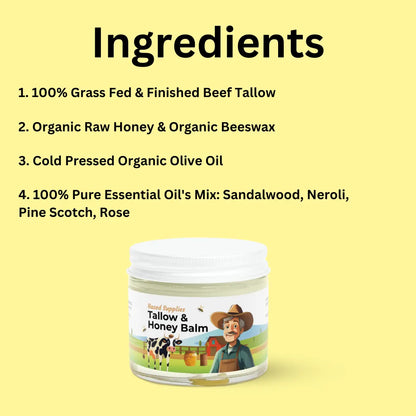 Tallow & Honey Balm - 2 oz